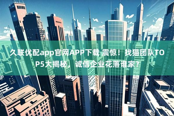 久联优配app官网APP下载 震惊!找猫团队TOP5大揭秘,诚信企业花落谁家?